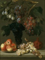 Хуан Баттиста де Эспиноса "Натюрморт с виноградом, яблоками и сливами"