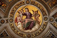 Рафаэль Санти "Правосудие", зал Сигнатуры, музей Ватикана, тондо потолка