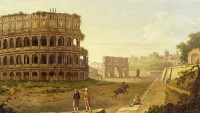 Иниго Джон Ричардс "Колизей", развалины Колизея на фоне пейзажа
