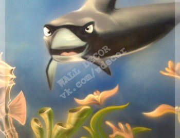Художественная роспись подводный мир детская 6