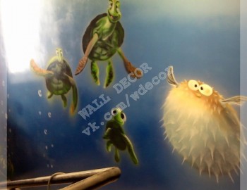 Художественная роспись подводный мир детская 9