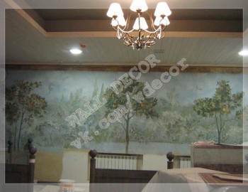 Художественная роспись стен - пейзаж с природой мастерами Wall Decor