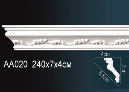 Карниз потолочный Perfect AA020 из полиуретана