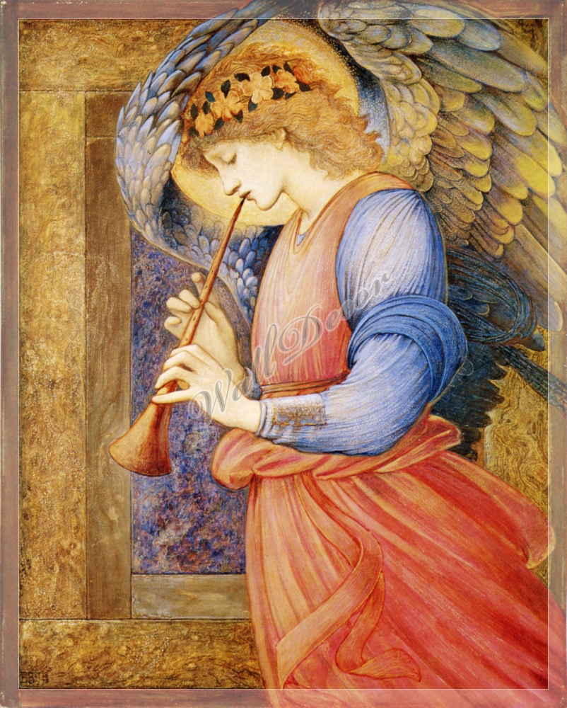 Ангел играющий на флейте, Эдвард Коли Бёрн-Джонс